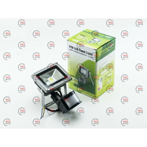 Вуличний прожектор  10W STANDART 6400K з дат. руху