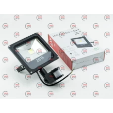 Вуличний прожектор  20W PREMIUM 6400K з дат. руху