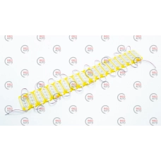Модуль світлодіодний 12V Жовтий  3 SMD 2835 0.6W 3D (20шт)