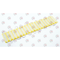 Модуль світлодіодний 12V Жовтий  6 SMD 2835 1,2W 6D Лінза (20шт)