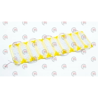 Модуль світлодіодний 12V Жовтий 12 SMD 2835 12D 2,4W Лінза (10шт)
