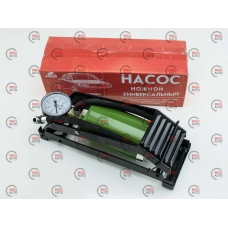 насос ножной 1 цилиндр метал. с маном.  6 атм (80х130) Беларусь