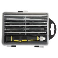 набор отверток часовых  6 двухстор. Шлиц, Хрест, Torx, Hex CrV (футляр)