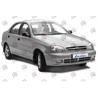 накладки/вії на фари Daewoo Lanos 1997 -   AV-Tuning
