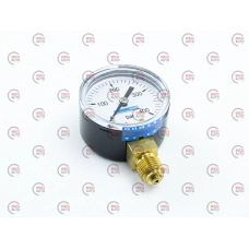 манометр ДУ 50, диап-н давл. 0-400 бар, в редуктор, G 1/4, без шайбы