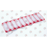 Модуль светодиодный 24V Красный 12 SMD 2835 12D 2,4W линза (10шт)