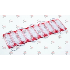 Модуль светодиодный 24V Красный 12 SMD 2835 12D 2,4W линза (10шт)