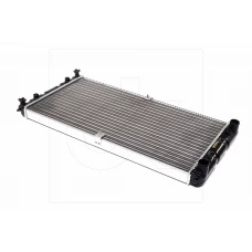 радіатор двиг.2123 Нива-Шевроле  алюм. ДК