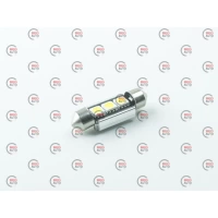 Лампа светодиодная AC лазер. 12-10 WHITE  3*5050 36мм 42Lm обманка
