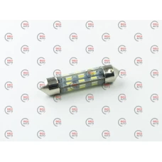 Лампа светодиодная AC лазер. 12-10 WHITE 24*3014 36мм в силиконе