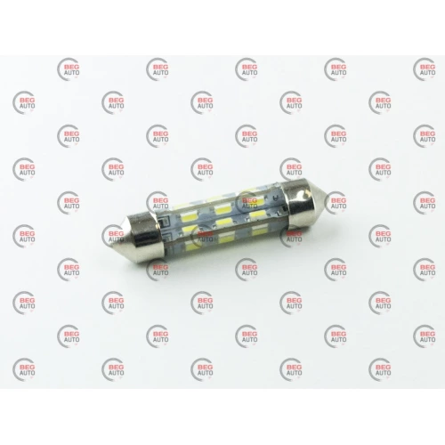 Лампа світлодіодна AC лазер. 12-10 WHITE 24*3014 36мм у силіконі