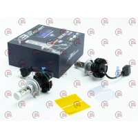 лампа LED H4 12V-24V X3 6000K 6000L 25W радіатор