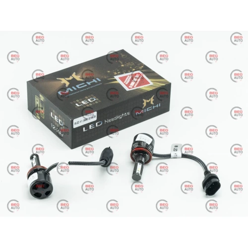 лампа LED H11 12V-24V MICHI 5500K 5300L радиатор с вентилятором