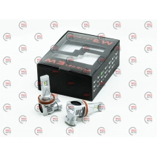 лампа LED H8/H9/H11/H16 12V-24V M3 27W 6500K  радіатор+вентилятор