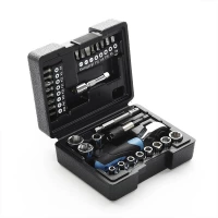 набор инструмента  1/4"  31 шт,  4-13 мм с трещ., удленит., битодержатель, биты