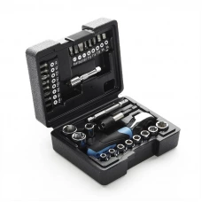 набор инструмента  1/4"  31 шт,  4-13 мм с трещ., удленит., битодержатель, биты