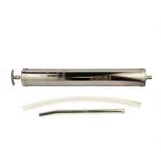 шприц для заливки масла 1000 мл с гибким шлангом и метал. насадкой