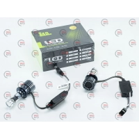 лампа LED H7 12V-24V L40 6000K 48W радиатор + вентилятор+линза