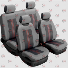 чехлы салона универс. "ткань" BELTEX Comfort  серые  с вставками ориг. ткани, без подг.