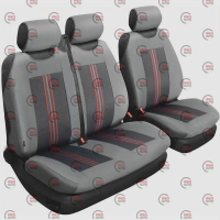 чохли салону універс. 2+1 передні "тканина" BELTEX Comfort B  сірі без підг.
