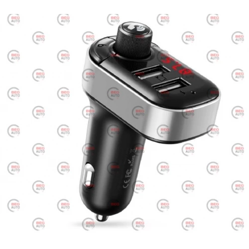 FM модулятор Avantis ACC10 USB/MP3/12-24В/USB зарядка 15,5W 3,1А/Bluetooth
