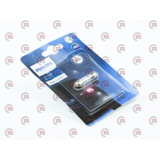 Лампа светодиодная AC лазер. 12-10 WHITE  1W 38мм 6000K PHILIPS