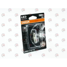 Лампа светодиодная AC лазер. 12-10 WHITE  0.6W 6000K 36мм Osram