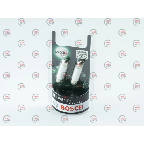 Лампа светодиодная AC лазер. 12-10 WHITE  1W 6000K 41мм Bosch