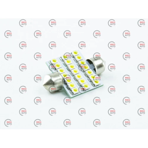 Лампа светодиодная AC лазер. 12-10 WHITE 21*3020 36мм