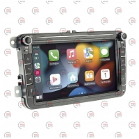 магнитола VW(Skoda) 2DIN Android 10.0 FM/USB/microSD/MP3/AVI/сенсор/8"/Wi-Fi/BT/GPS/2Gbх32Gb/CARPLAY
