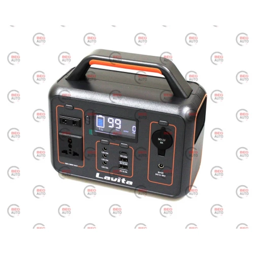 зарядна станція 26000 mAh 300/600 Вт, вихід 220В 12В Type-C USB прикур, заряд 220В 12В