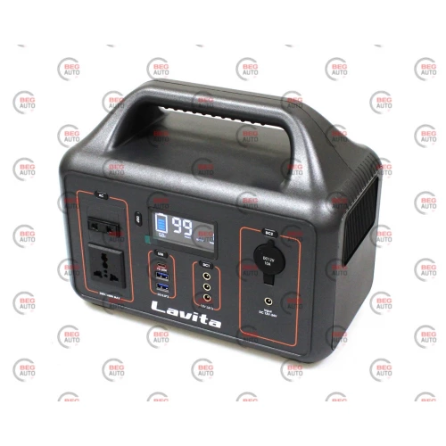 зарядна станція 26000 mAh 600/1200 Вт, вихід 220В 12В Type-C USB прикур, заряд 220В 12В