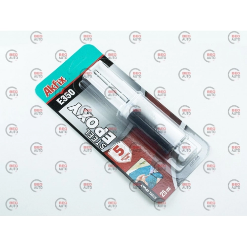 клей 2-х комп. эпоксид. Akfix Е350 25мл металл