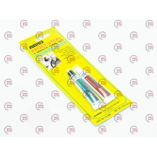 клей 2-х комп. эпоксид. ABRO EPOXY STEEL (14г) дерево+метал+плас.