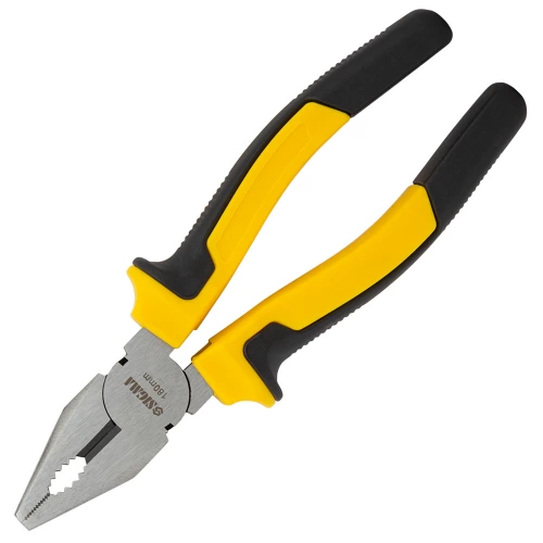 плоскогубці 180мм чорно-жовті ручки з кусачками дроту Sigma