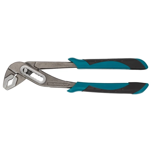 клещи переставные 250мм черно-зеленые ручки