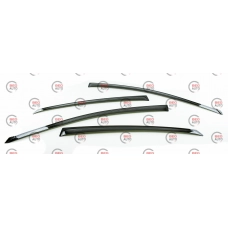 ветровик Hyundai Accent сед 2010-2017, Solaris (скотч) ANV