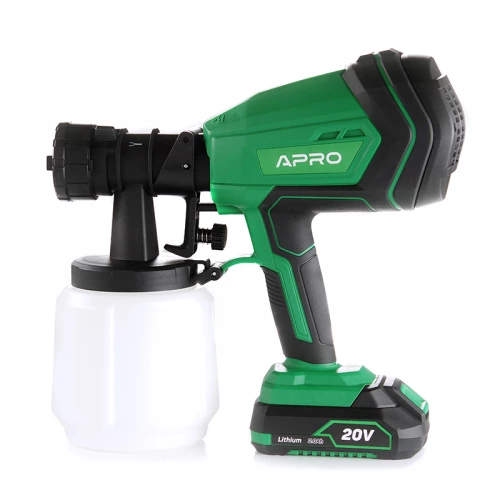 пістолет фарбувальний акумуляторний 20В d-1.5, 1.8, 2.5, 950 мл/хв, без АКБ та ЗУ