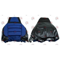 чохли салону ВАЗ 2107, 2104 (сид. 2107) "пілот" сині  комбіновані