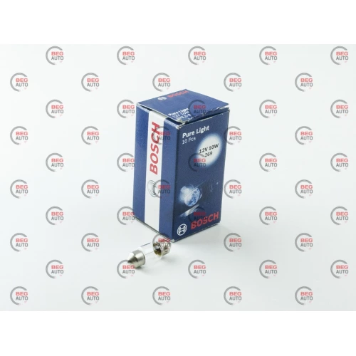 лампа  AC салону 12V10W 11*28mm BOSCH