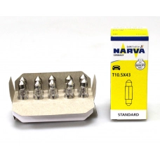 лампа  AC салону 12V 5W 11*43mm Narva