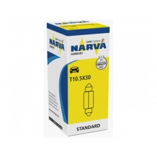 лампа  AC салону 12V10W 11*28mm Narva