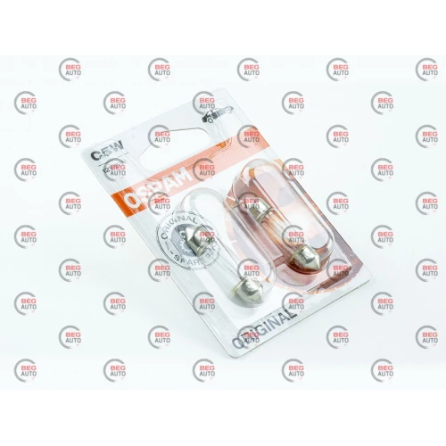 лампа  AC салону 12V 5W 11*36mm OSRAM (2шт)