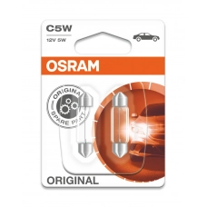 лампа  AC салону 12V 5W 11*36mm OSRAM (2шт)