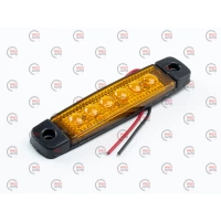 Габарит додатковий лінза 6 SMD жовтий