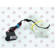 Гнучкий холодний неон 5м блакитний 12V
