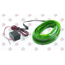 Гибкий холодный неон 3м зеленый 12V