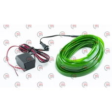 Гнучкий холодний неон 3м зелений 12V