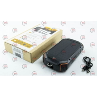 повербанк 20000 mAh + 1 сонячна панель, 2 USB вихода заряд через MicroUSB, iPhone,Type-C