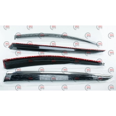 ветровик Kia Sportage IV 2015-2021 (скотч) TopVisor  c хром молдингом